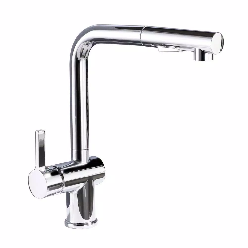 Vanity Art Single-Handle Pull Out Kitchen Faucet, Polished Chrome, Classic Style