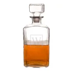 Cathy's Concepts Personalized Glass Whiskey Decanter with Beveled Stopper, 34 oz thumbnail 3