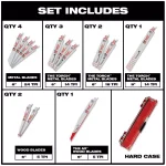 Milwaukee SHOCKWAVE 90-Piece Impact Duty Driver, Titanium Drill, Sawzall & Speed Feed Bit Set thumbnail 3