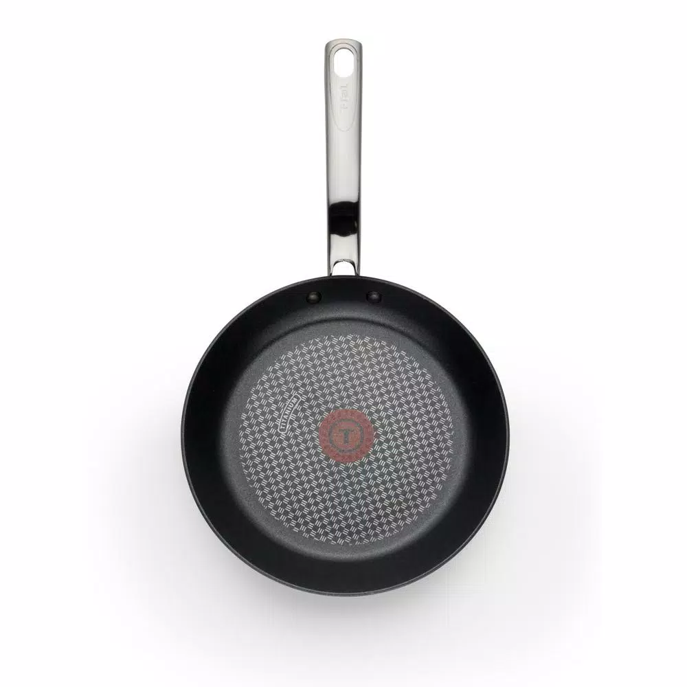 T-fal Prograde 10-Piece Aluminum Nonstick Cookware Set with Hard Titanium Reinforcement, Gray