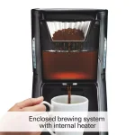 Hamilton Beach BrewStation 12-Cup Drip Coffee Maker with Internal Tank, Black/Stainless Look thumbnail 2