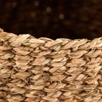 Zentique Hand Woven Seagrass Concave Decorative Basket, Medium, Brown thumbnail 3