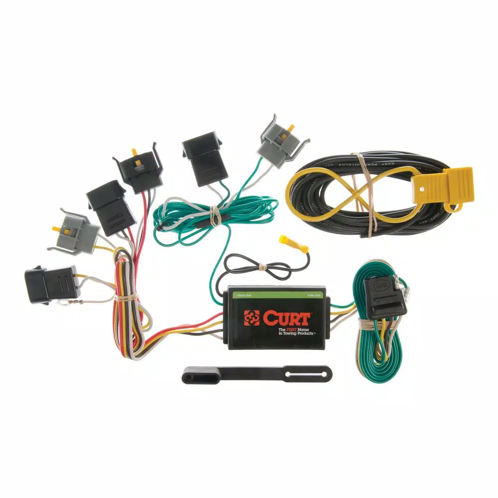 CURT Custom Vehicle-Trailer Wiring Harness, 4-Way Flat, for Ford Explorer & Mountaineer