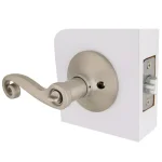 Defiant Scroll Keyed Entry Door Lever, Satin Nickel thumbnail 6