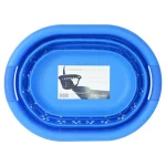 Southern Homewares Collapsible Laundry Basket, Space-Saving Plastic & Silicone Hamper, Blue thumbnail 8