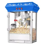 Great Northern Great Norther Foundation 8 oz. Blue Countertop Popcorn Machine with Stainless Steel Kettle thumbnail 2