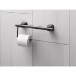 KOHLER Matte Black Toilet Tissue Holder Accessory for Carmichael, Arsdale, and Rubicon Grab Bars thumbnail 2
