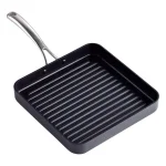Cooks Standard 11 in. Hard-Anodized Aluminum Nonstick Square Grill Pan, Black thumbnail 3