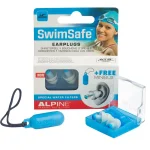 Alpine SwimSafe ThermoShape Earplugs - Blue Water Protection for Swimming & Showering thumbnail 1