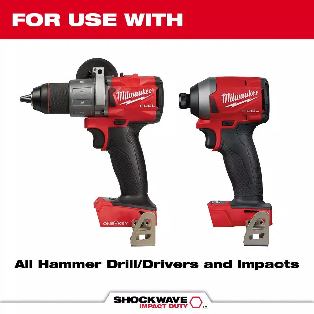 Milwaukee SHOCKWAVE Carbide Hammer Drill Bit Set, 7-Piece Hex Shank Kit