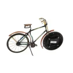 LITTON LANE 10 x 16 in. Vintage Rustic Iron Bicycle Frame Analog Clock thumbnail 4