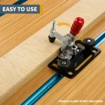 POWERTEC Heavy Duty Steel Toggle Clamp Mounting Plate Set for T-Track Rails and Jigs thumbnail 3