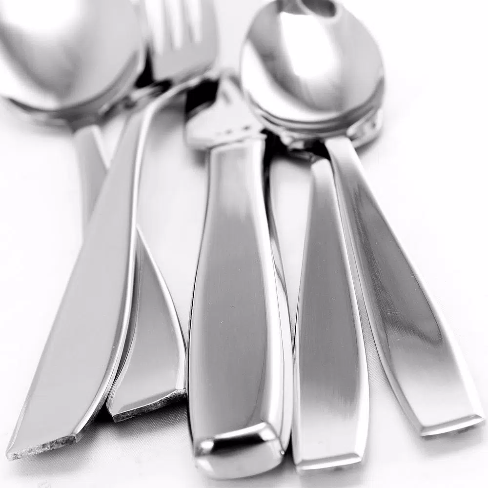 Gibson Castleford 20-Piece Mirror Polish Stainless Steel Flatware Set, Service for 4