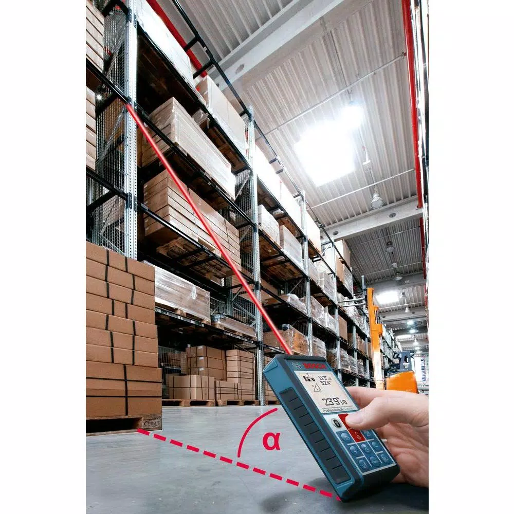 Bosch GLM 100 C Bluetooth Laser Distance and Angle Measure, 100 ft.
