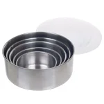 Chef Buddy 5-Piece Stainless Steel Mixing Bowl Set with Airtight Lids thumbnail 2