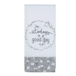 Kay Dee Lisa Audit Watercolor Floral Gray Cotton Kitchen Textile Set - 4 Piece Set thumbnail 5