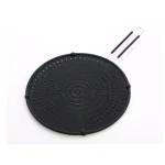 ExcelSteel 13 in. Silicone Splatter Screen with Non-Slip Heat-Resistant Grip, Stainless Steel Frame thumbnail 1