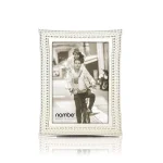 Nambe Silver-Plated Beaded Metal Picture Frame, 5 x 7, Contemporary Tabletop Design thumbnail 1