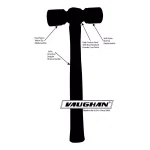 Vaughan 12 oz. Soft Face Mallet with 12.5 in. Hickory Handle thumbnail 8