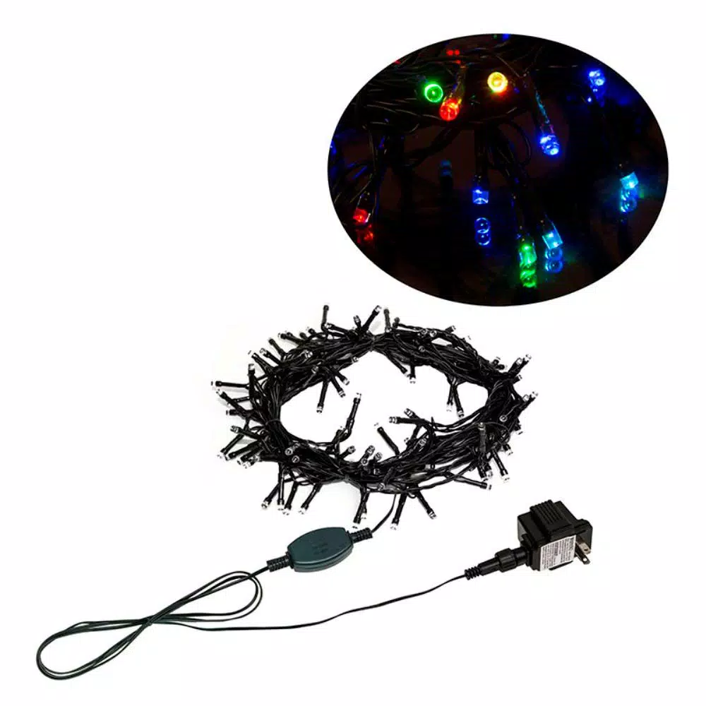 ALEKO ALEK 100-LED Multi-Color String Lights, 33 ft. Plug-In LED Specialty Lights (Lot of 2)