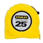 Stanley 25 ft. x 1 in. Fractional Read Scale Tape Measure with High-Impact ABS Case thumbnail 1