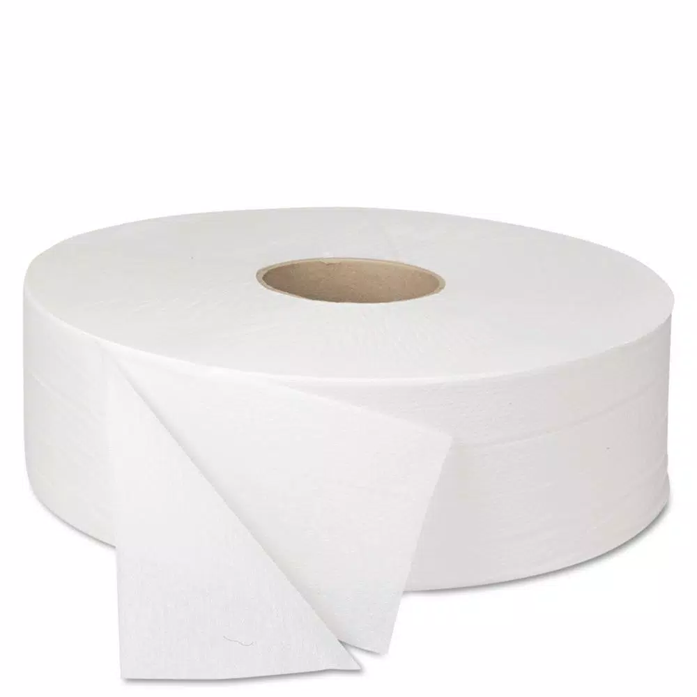 Boardwalk JRT Jumbo 2-Ply White Bath Tissue, 2,000 ft. per Roll (6 Rolls per Carton)