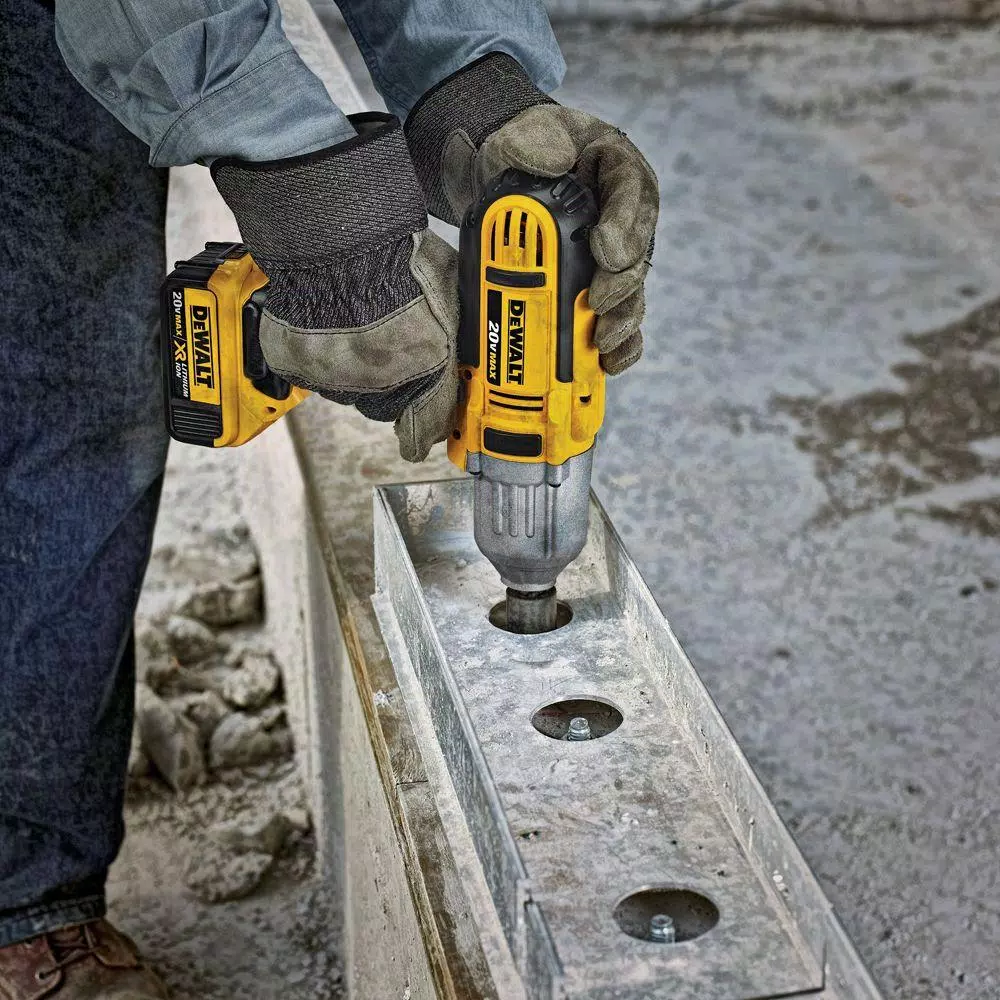 DEWALT 20V MAX Cordless 1/2 in. High Torque Impact Wrench Kit with (2) 4.0 Ah Batteries & Charger