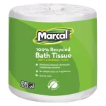 Marcal White 2-Ply Bath Tissue, 48 Rolls, 336 Sheets Per Roll thumbnail 1