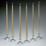 Light In The Dark Shop A Candle 18 in. Ivory Taper Candles, Set of 12 - Dripless & Clean Burning thumbnail 1