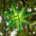 Kringle Traditions 14 in. Illuminated Green LED Moravian Star Holiday Decoration thumbnail 2