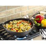 T-fal HeatMaster 4 Qt. Aluminum Nonstick Saute Pan, Gray thumbnail 2