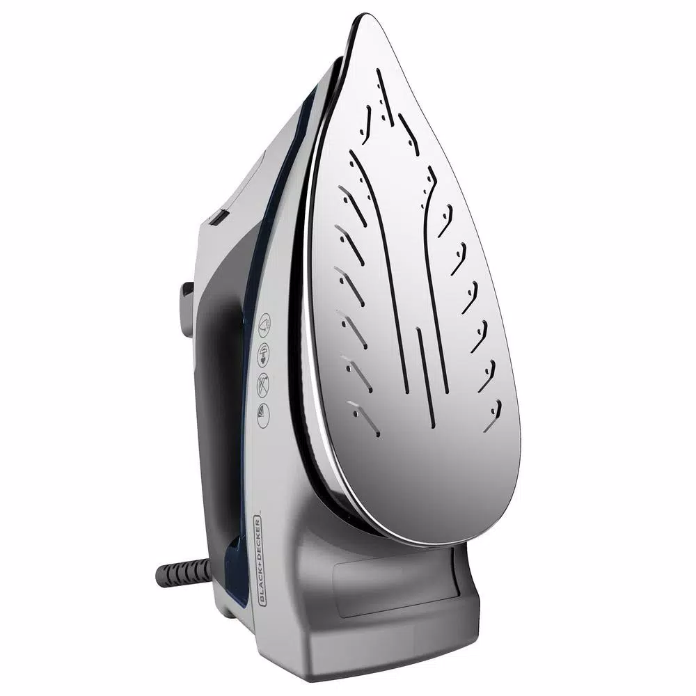 BLACK+DECKER Allure Pro Steam Iron with Stainless Steel Soleplate, 1600W, Blue
