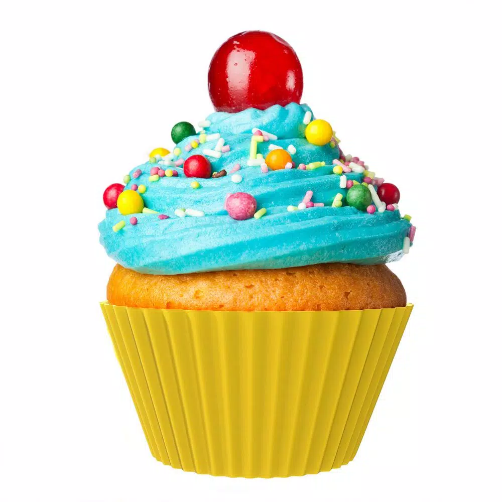 Chef Buddy Silicone Cupcake Liners, 24-Pack Reusable Baking Cups
