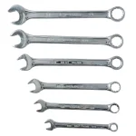 Best Value 6-Piece SAE Combination Wrench Set with Metal Storage Rack thumbnail 2