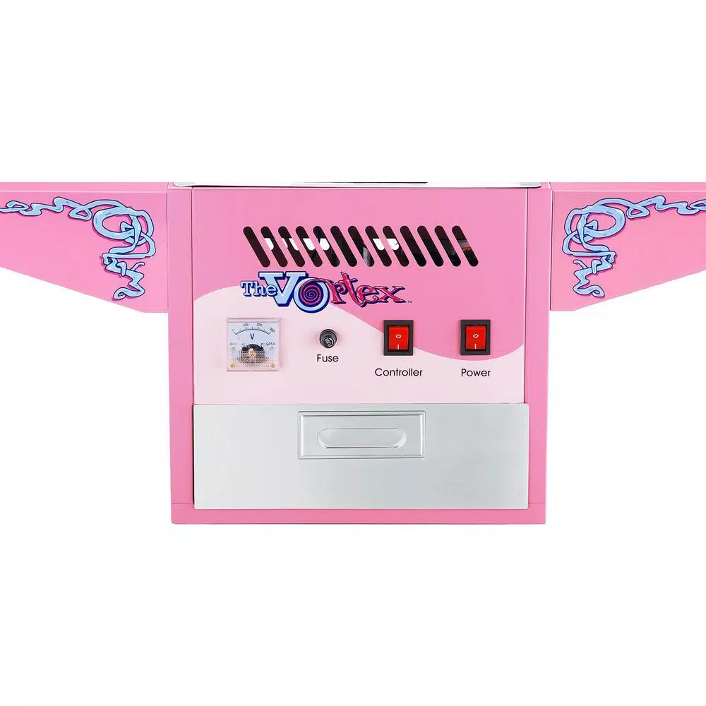 Great Northern Vortex Commercial Pink Cotton Candy Machine with Mobile Cart by Great Northern Popcorn