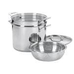 Cuisinart Chef's Classic 12 qt. Stainless Steel Pasta Pot with Lid and Steamer Insert thumbnail 1