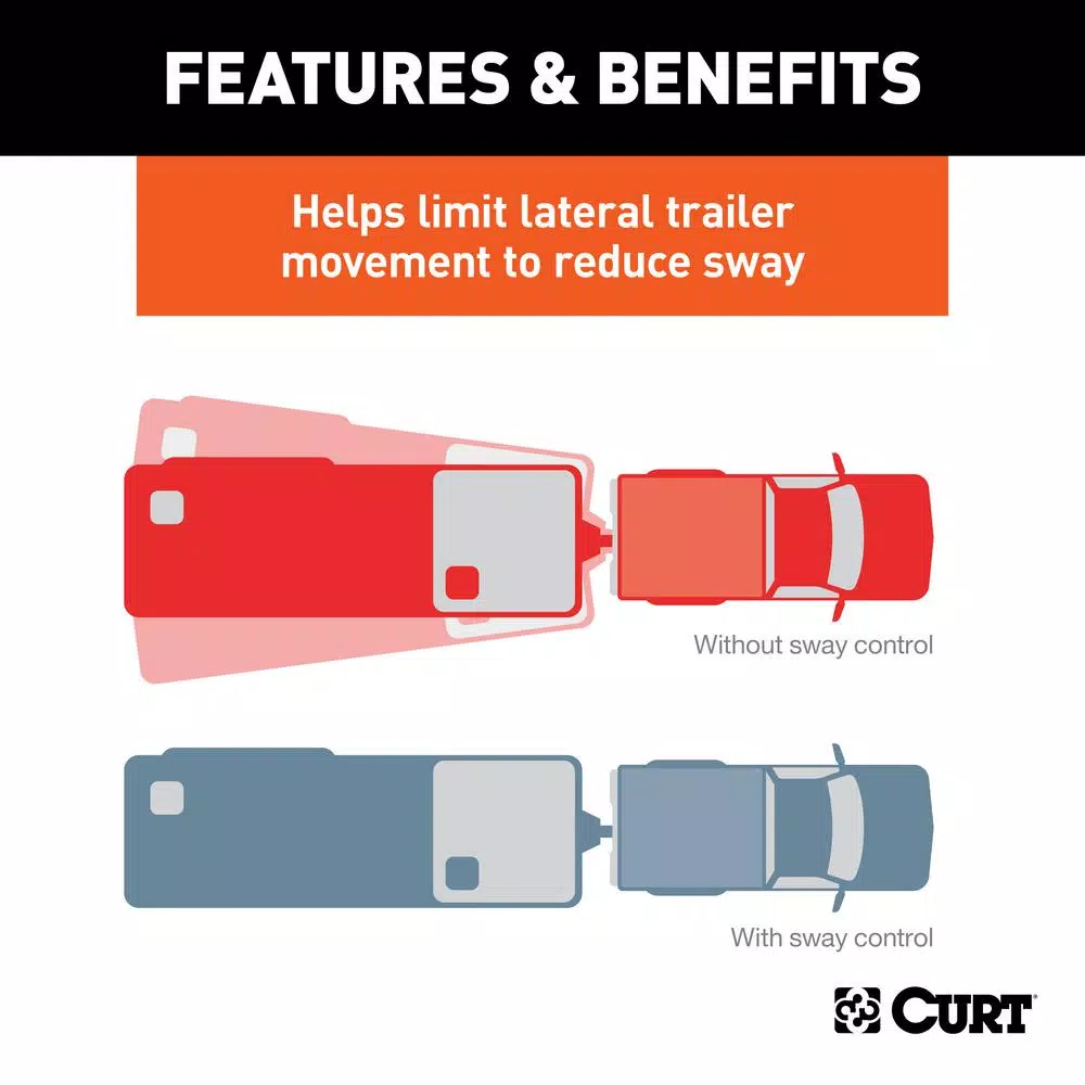 CURT TruTrack Weight Distribution System, 5,000 - 8,000 lbs. Capacity, 35-9/16" Bars