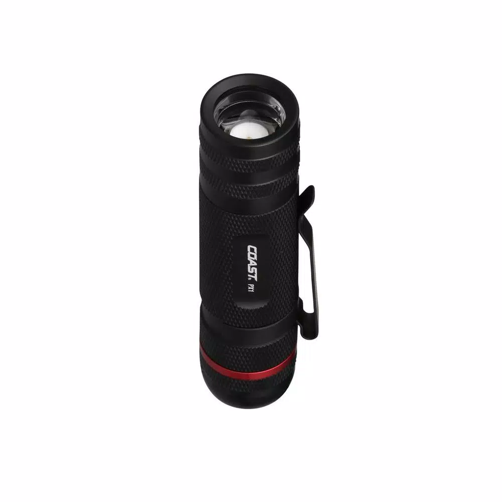 Coast PX1 480 Lumen LED Flashlight with Twist Focus and Reversible Clip