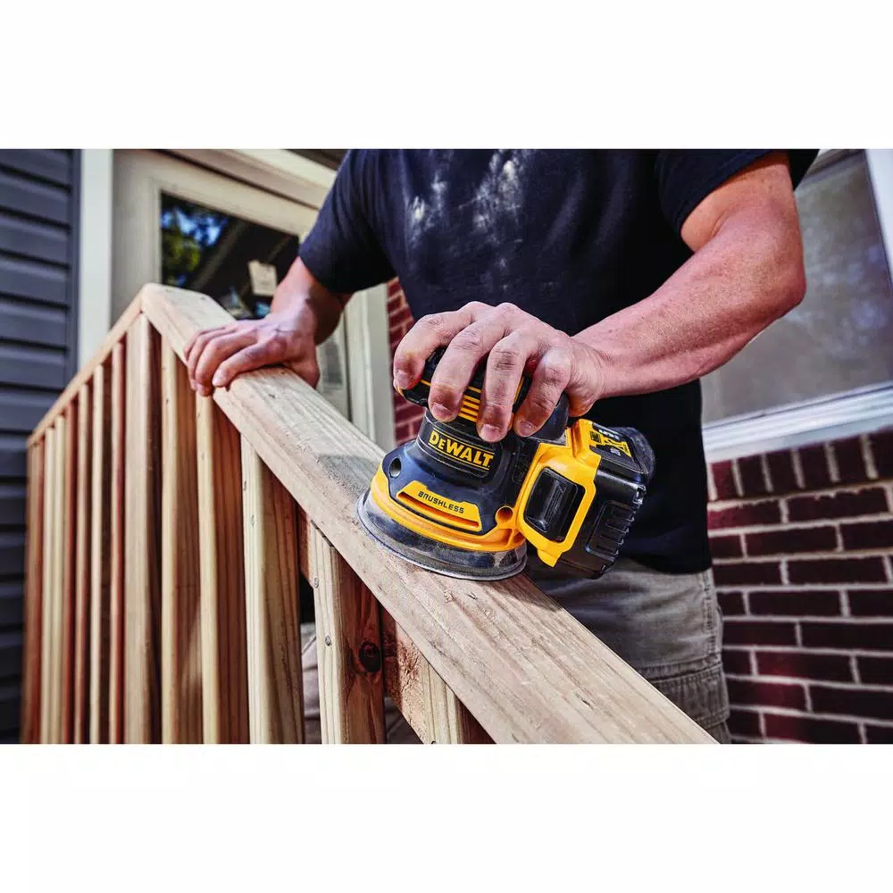 DEWALT 20V MAX XR Brushless 5 in. Cordless Random Orbital Sander Kit with 5.0 Ah Battery