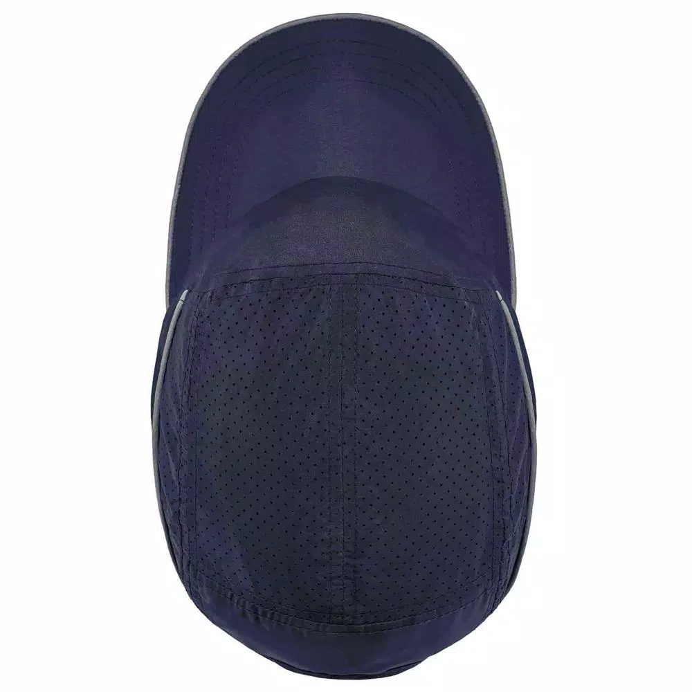 Skullerz 8955 Long Brim Navy Lightweight Vented Bump Cap Hat