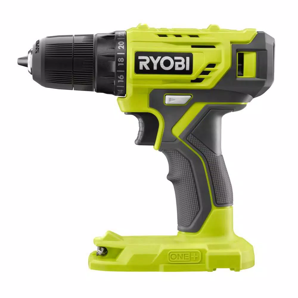 RYOBI 18V ONE+ 3/8 in. Cordless Drill/Driver Kit with 1.5 Ah Battery, Charger, and 31-Piece Black Oxide Bit Set