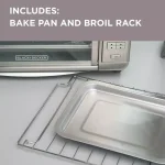 BLACK+DECKER 1500W 6-Slice Digital Convection Toaster Oven with Broiler Pan, Stainless Steel thumbnail 4