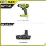 RYOBI 18V ONE+ Cordless 3-Speed 1/4 in. Hex Impact Driver with 1.5 Ah Battery thumbnail 2