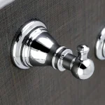 Kingston Brass Classic 4-Piece Polished Chrome Bath Hardware Set - Transitional Style thumbnail 8