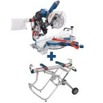 Bosch CM10GD 10 in. Dual-Bevel Sliding Glide Miter Saw with Gravity Rise Stand and Wheels thumbnail 1