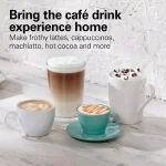 Hamilton Beach FlexBrew Single Serve Coffee Maker with Built-in Milk Frother, Black thumbnail 3
