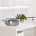 Chantal Induction 21 Steel 3 Qt. Stainless Steel Ceramic Nonstick Saute Pan, Brushed Stainless Steel thumbnail 4