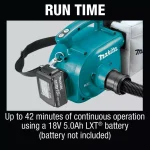 Makita 18V LXT Cordless 3/4 Gal. Portable Dry Dust Extractor and Blower (Tool-Only) thumbnail 14