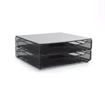 Mind Reader Jumbo 72-Capacity Metal Mesh Double Coffee Pod Storage Drawer, Black thumbnail 4