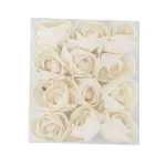 LITTON LANE White Sola Wood Carnation and Ranunculus Artificial Flowers, Set of 2 thumbnail 6
